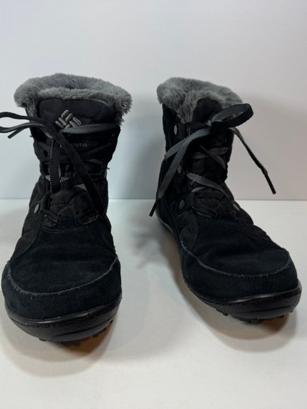 Columbia Waterproof Boots Minx Shorty III Omni-Heat Snow Black sz 9.5